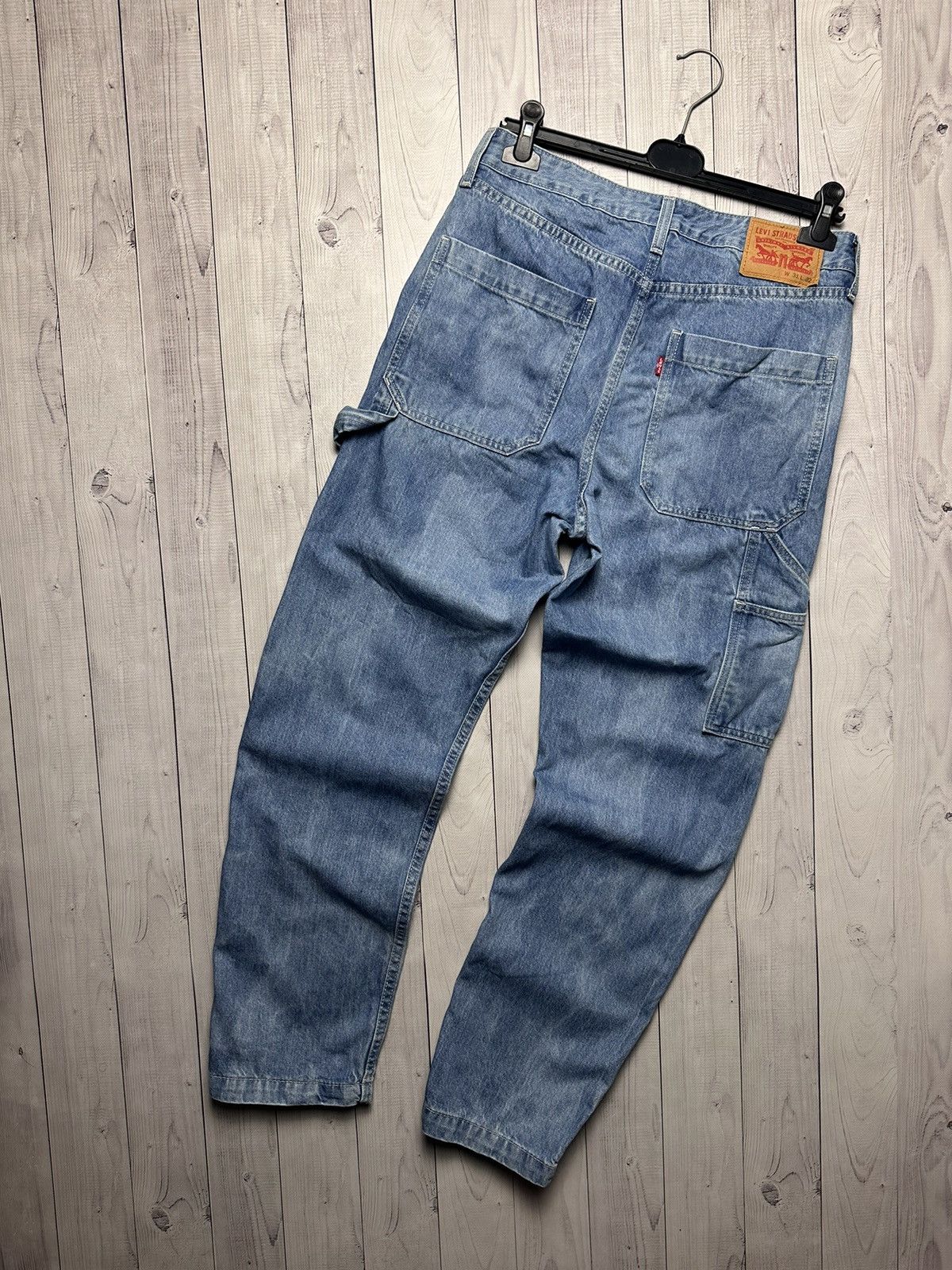 Levi's Vintage Clothing × Vintage Vintage Levi’s Work pants denim pockets size 31/34 Size US 31 - 1 Thumbnail