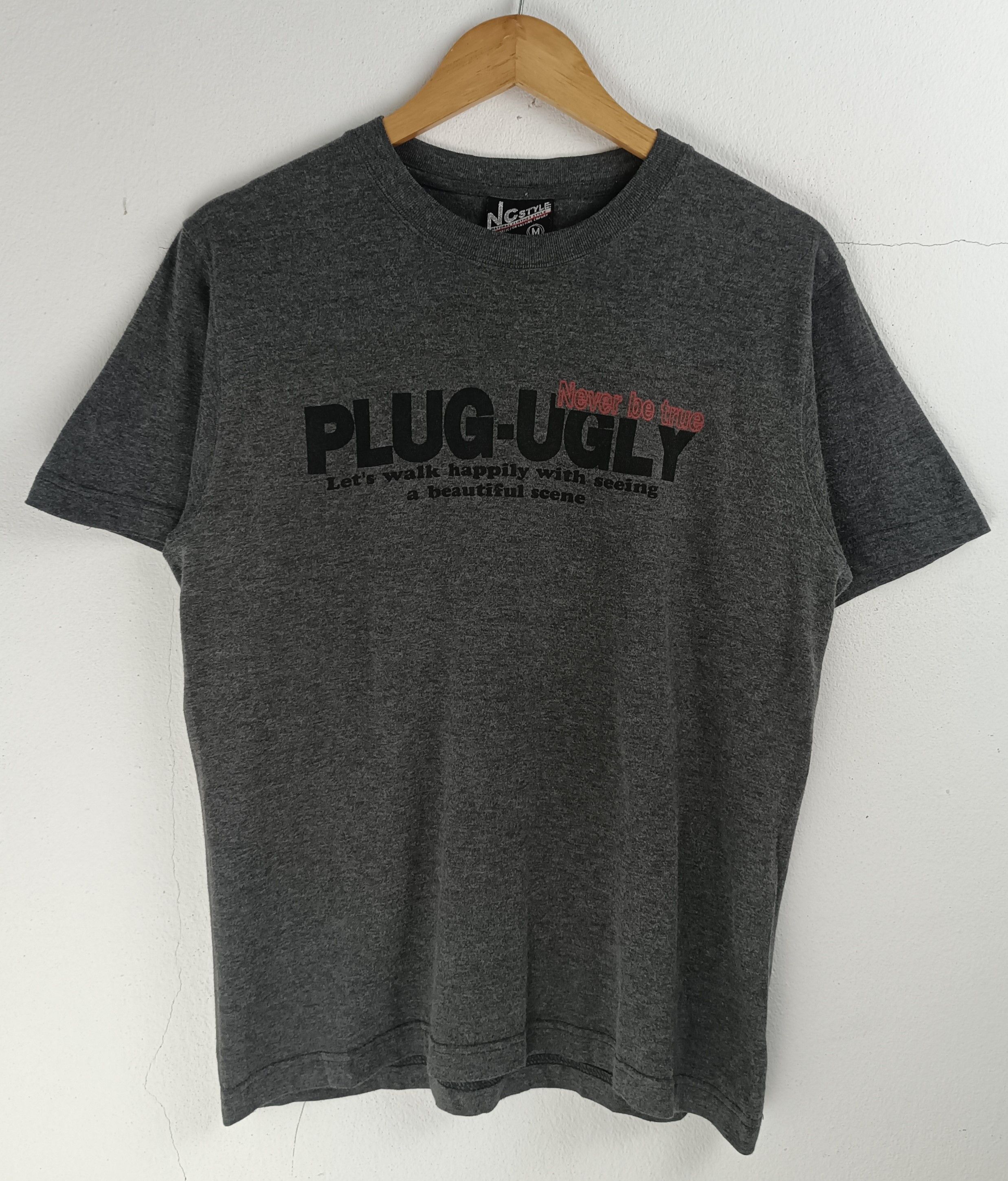 Japanese Brand VINTAGE Y2K PLUG-UGLY HUMOR ADULT FUNNY TEES Size US M / EU 48-50 / 2 - 3 Thumbnail