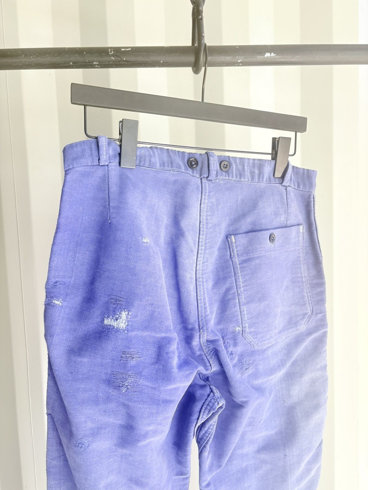 Vintage French Chore Pants Workwear Distressed Sun Faded grunge Size US 30 / EU 46 - 4 Thumbnail
