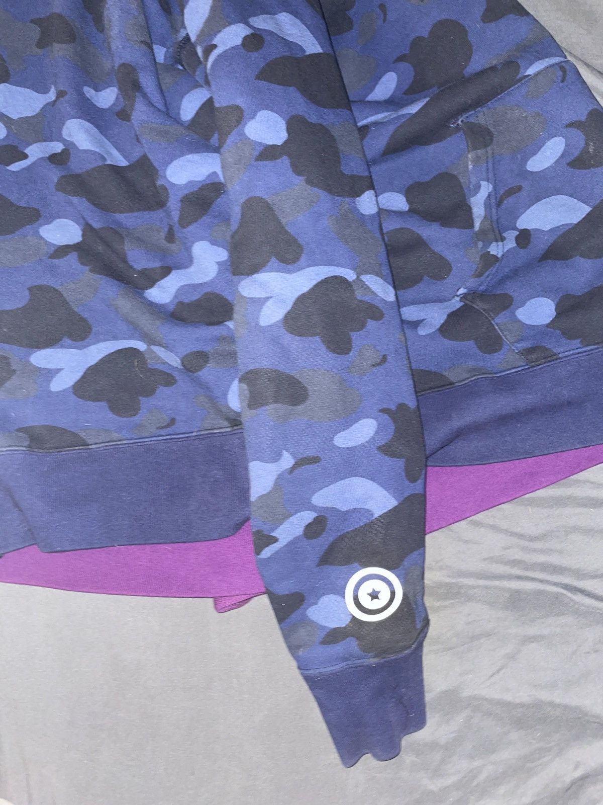 Bape 2 Tone split Bape hoodie Size US XXL / EU 58 / 5 - 5 Thumbnail