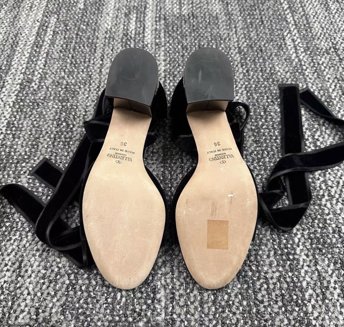 Valentino Valentino Velvet Lace-Up High Heels J42 Size US 6 / IT 36 - 6 Thumbnail