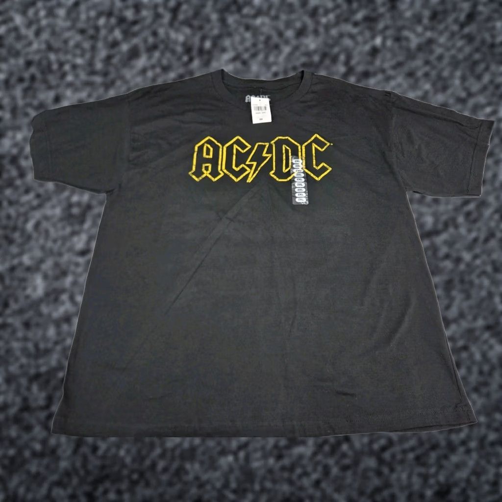 Vintage NWT AC/DC T Shirt Mens Size 2XL Black/Yellow #8813 Size US XXL / EU 58 / 5 - 1 Thumbnail
