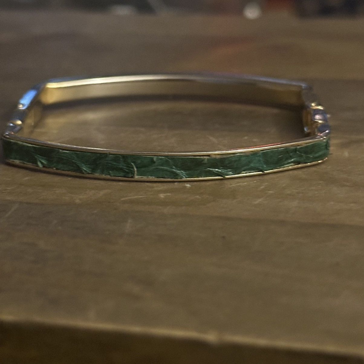 Vintage Vintage square snakeskin hinged bangle bracelet Size ONE SIZE - 5 Thumbnail