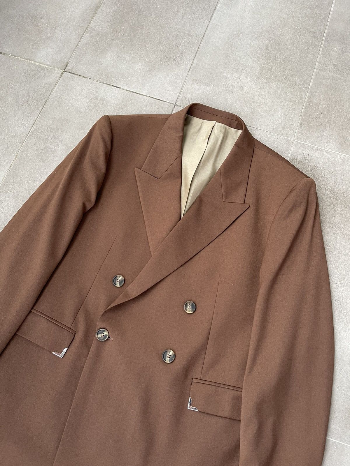 Han Kjobenhavn !DS! AW22 Han Kjobenhavn Boxy Suit Brown Blazer Size 44R - 13 Thumbnail