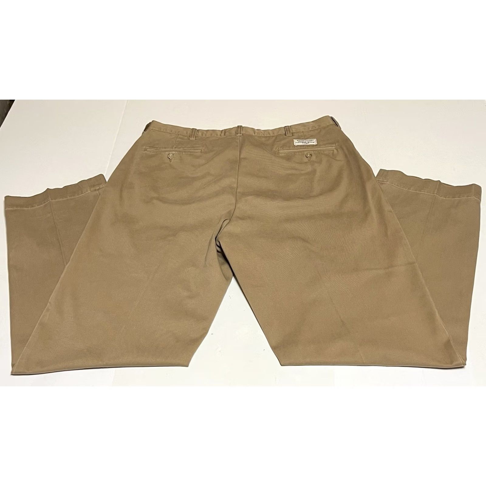 Polo Ralph Lauren VINTAGE Polo Ralph Lauren Prospect Pants Mens 38x32 Chino Beige Flat Front Straight Leg Shirt? Size US M / EU 48-50 / 2 - 2 Thumbnail