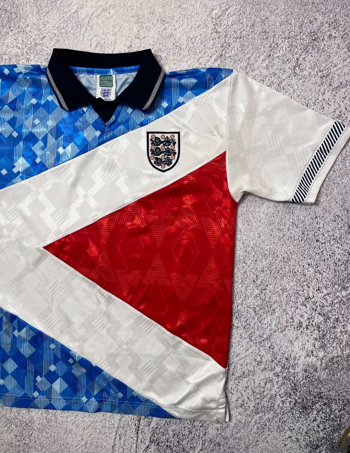 Other Mens soccer jersey England 1990s Score Draw M official retro Size US M / EU 48-50 / 2 - 2 Thumbnail