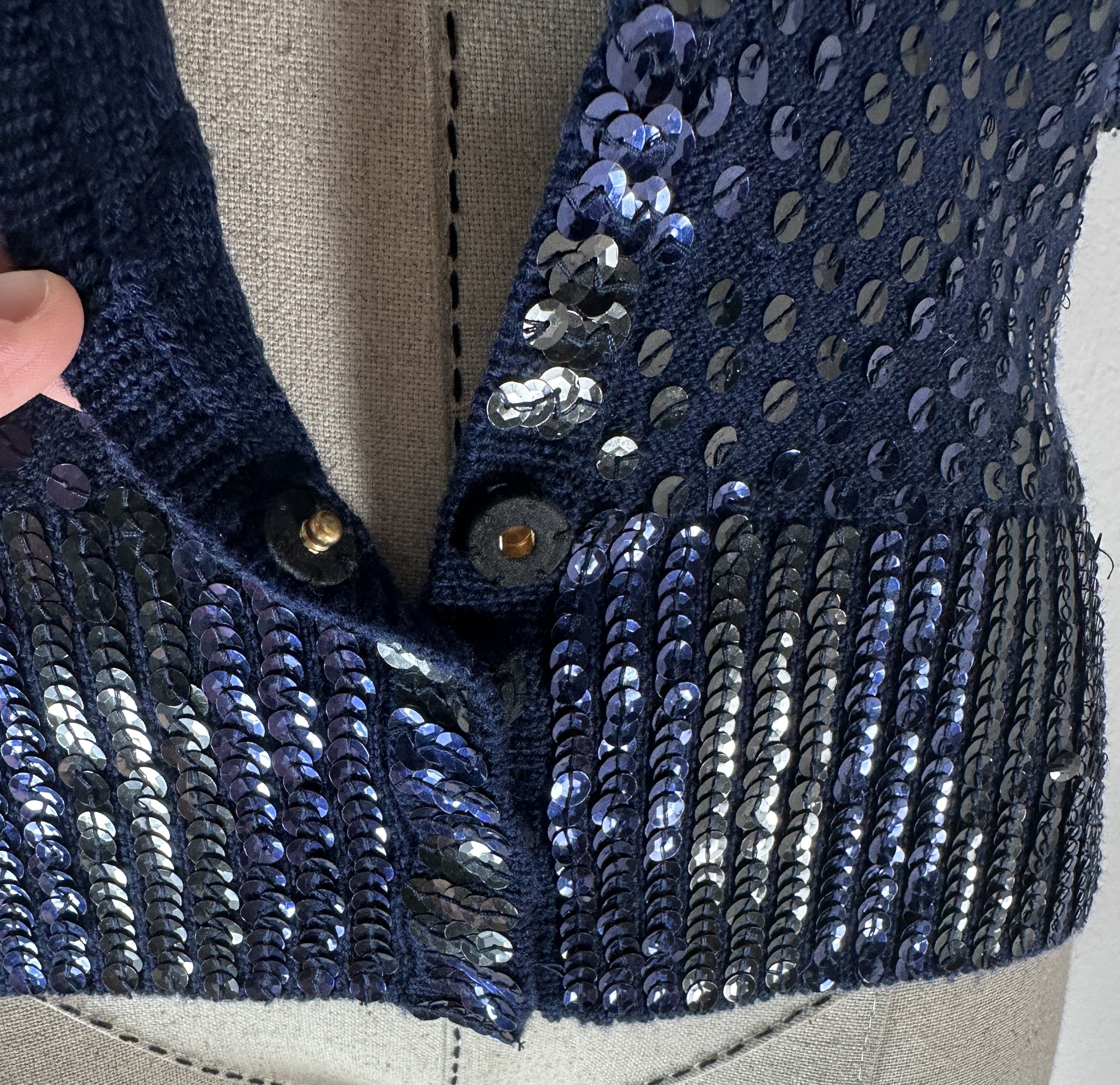 Marc by Marc Jacobs Blue cardigan sequins Size M / US 6-8 / IT 42-44 - 2 Thumbnail