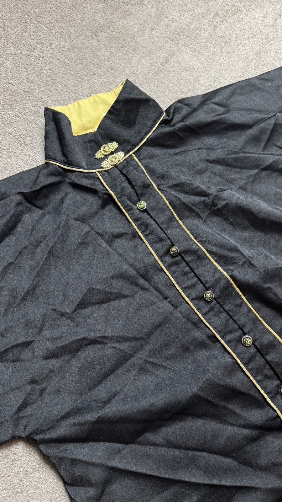 Hysteric Glamour 00s Japan Balmain CDG PPFM Style Vintage Cape Shirt Jacket Size US L / EU 52-54 / 3 - 3 Thumbnail