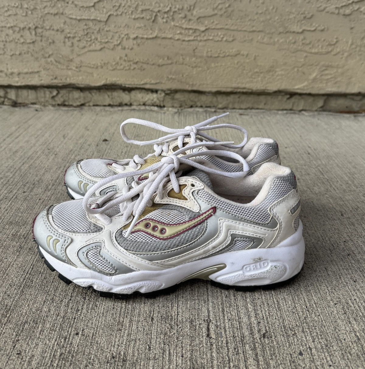 Saucony GREY/CREAM SAUCONY GRID COHESION 3s Size US 6.5 / IT 36.5 - 1 Thumbnail