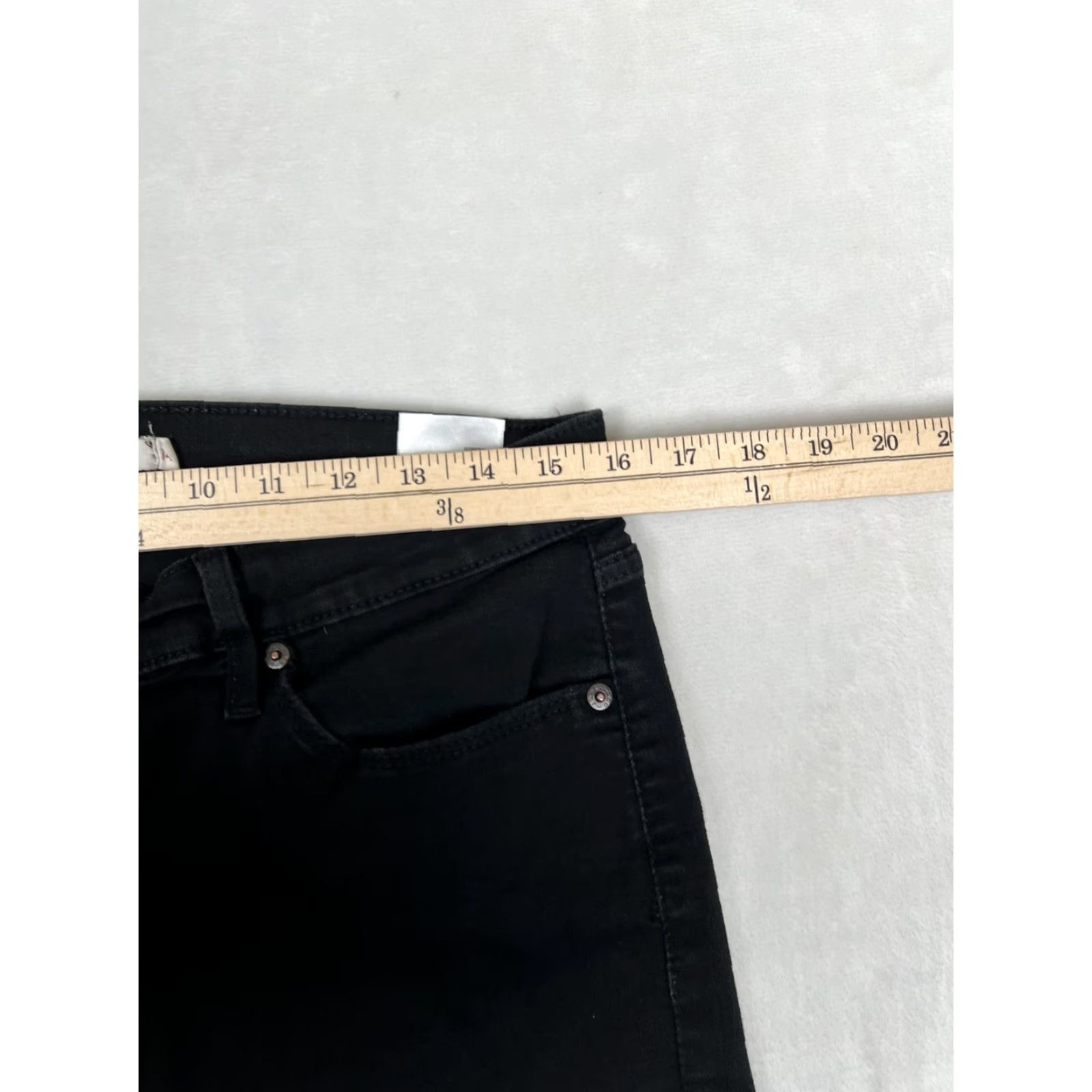 Levi's Levis 517 Jeans Men Bootcut Denim Black 14 Regular Stretch Pockets Zip Fasten Womens? Size 36" / US 14 / IT 50 - 4 Thumbnail