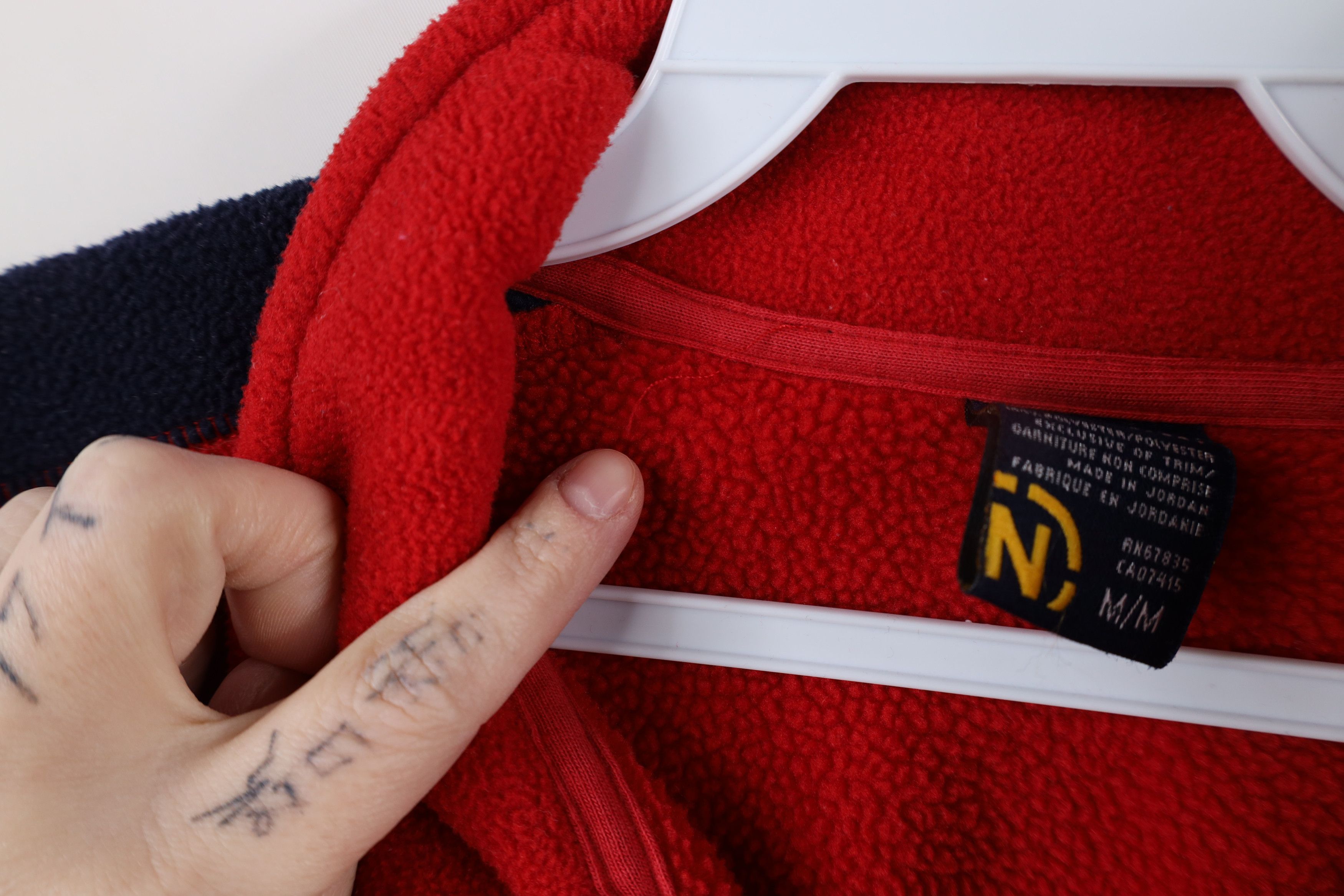 Nautica × Vintage Vintage 90s Nautica Spell Out Script Half Zip Fleece Sweater Size US M / EU 48-50 / 2 - 9 Thumbnail
