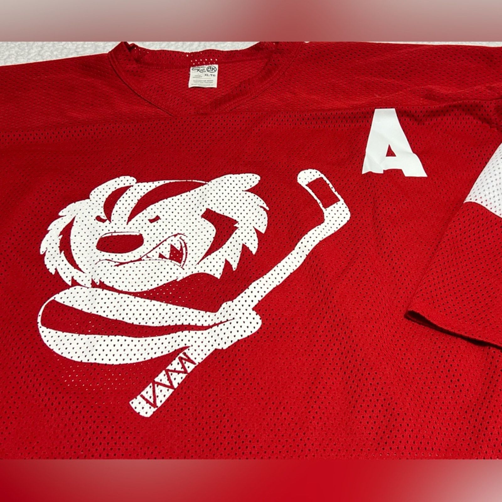 NHL Vintage Wisconsin Badgers Athletic Knit Hockey Jersey Size US XL / EU 56 / 4 - 3 Thumbnail