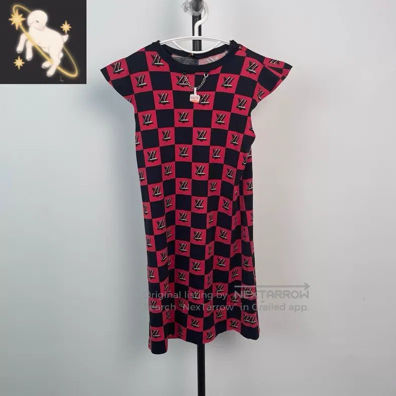 Louis Vuitton Louis Vuitton Black and Red Plaid Short Sleeve Dress Size M / US 6-8 / IT 42-44 - 1 Thumbnail