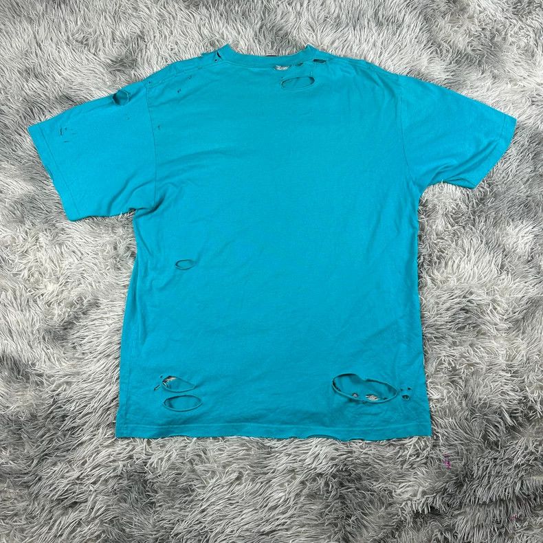 Balenciaga Balenciaga Blue Destruction Short Sleeve 2502-Nextarrow Size US XS / EU 42 / 0 - 5 Thumbnail
