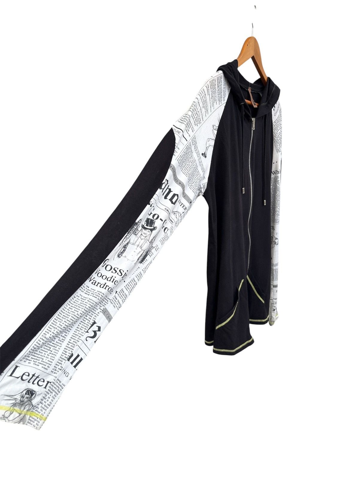 John Galliano Gazette Newspaper Zip Hoodie Size US M / EU 48-50 / 2 - 2 Thumbnail