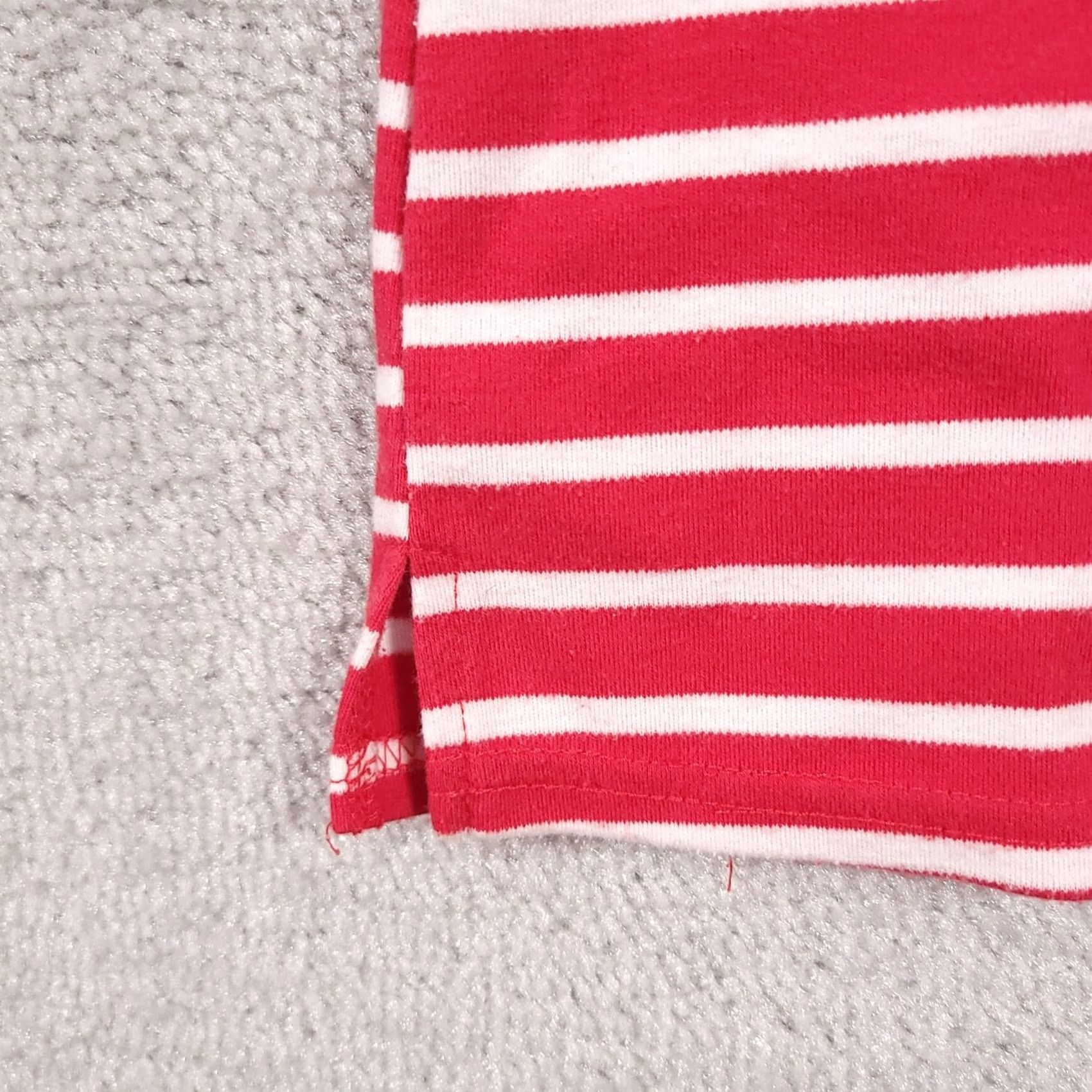 Quacker Factory Quacker Factory Shirt Womens 2XS Short Sleeve Women XXS Striped Red White Anchor Sailboat Size XXS / US 00 / IT 34 - 5 Thumbnail