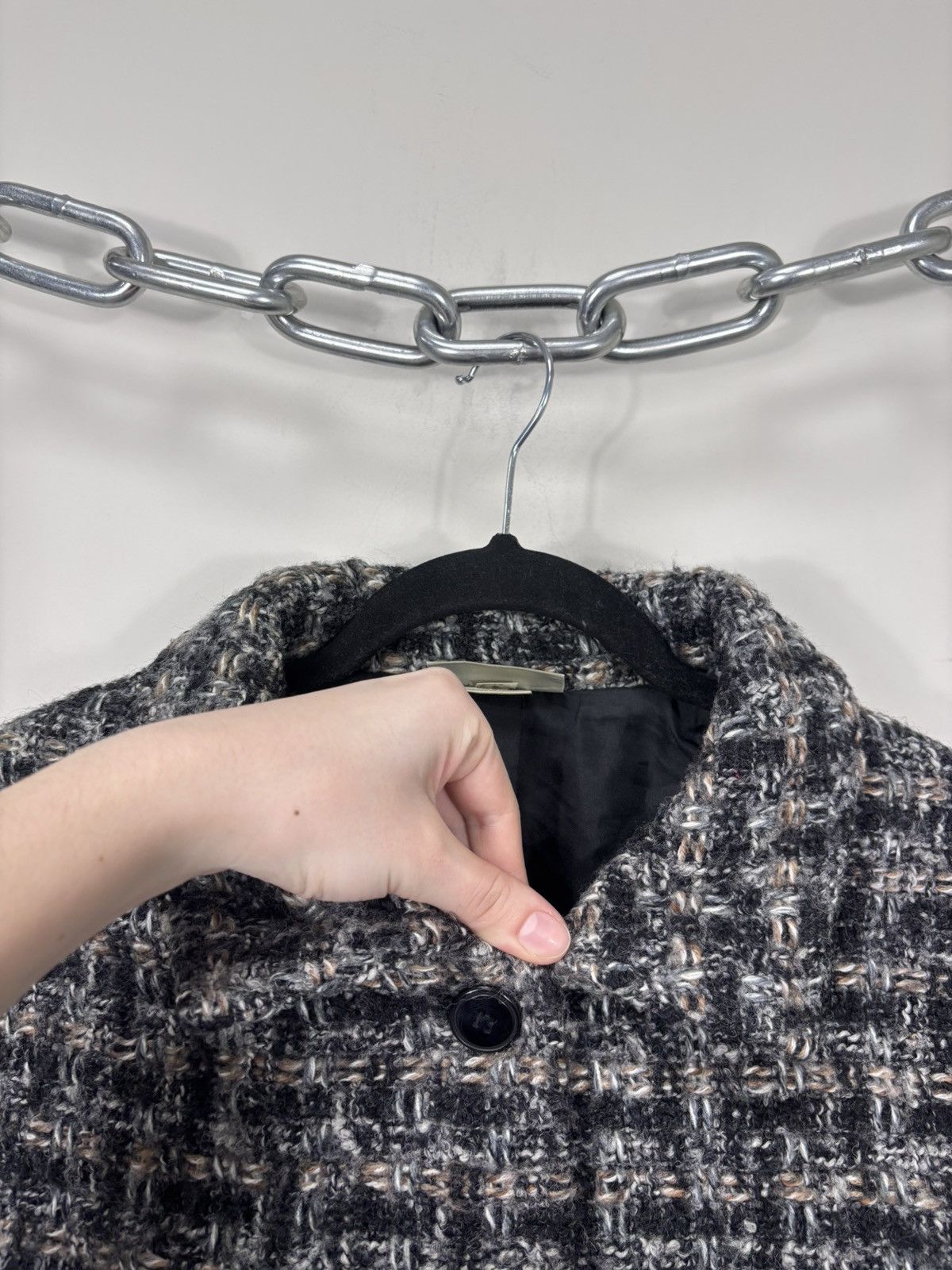 Other Vintage Weave Of The Irish Women’s Wool Blend Tweed Jacket Size L / US 10 / IT 46 - 17 Thumbnail