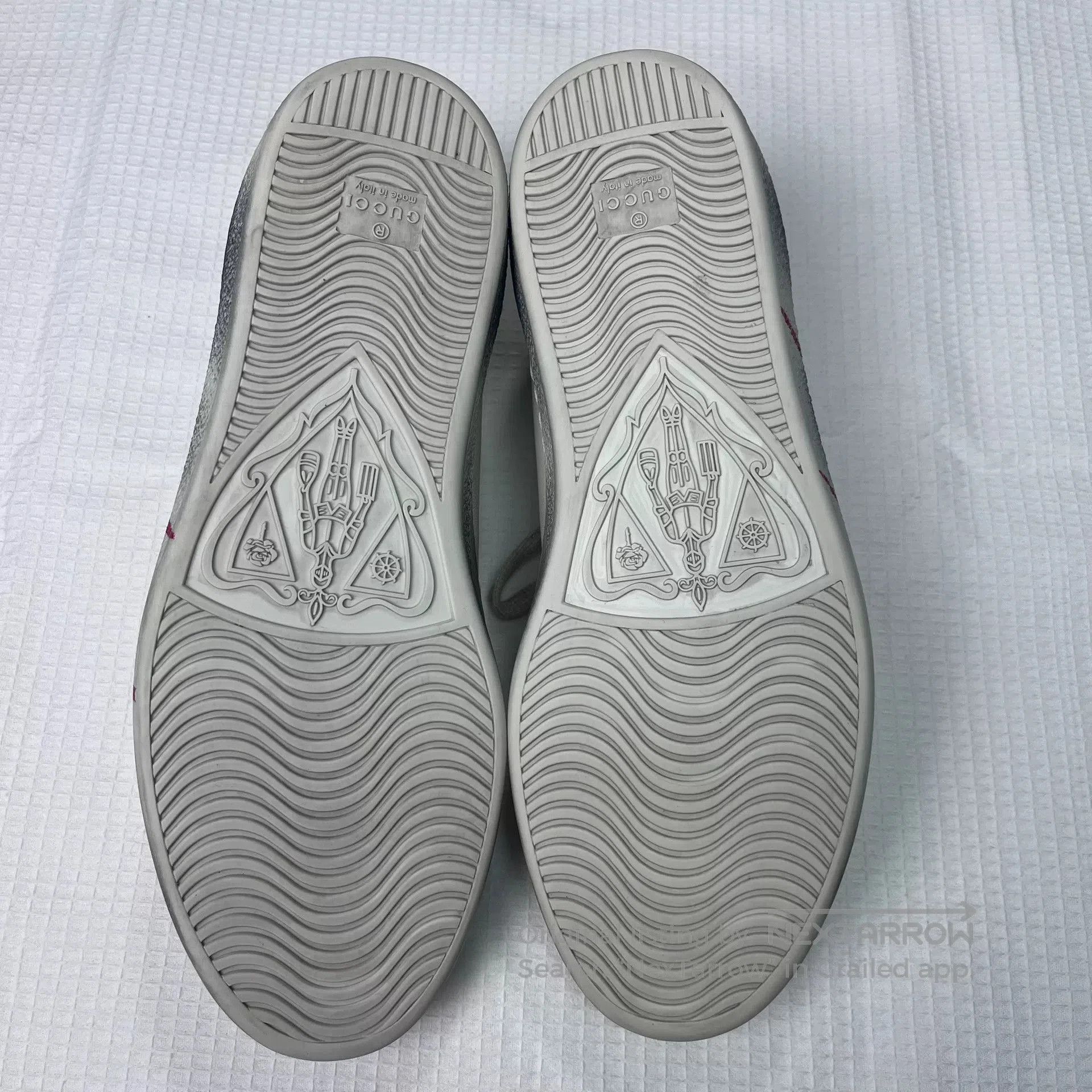 Gucci Gucci White Dirty Style Sneakers. Size US 9.5 / EU 42-43 - 6 Thumbnail