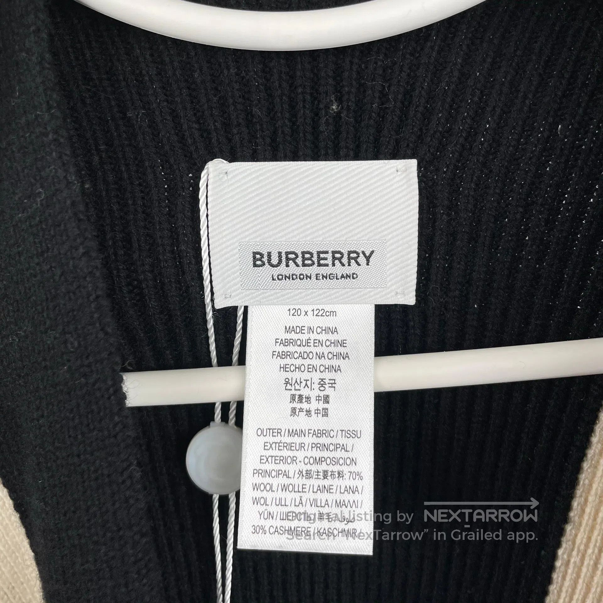 Burberry Burberry Color-blocked Plaid Wool Cloak Shawl| Size S / US 4 / IT 40 - 5 Thumbnail