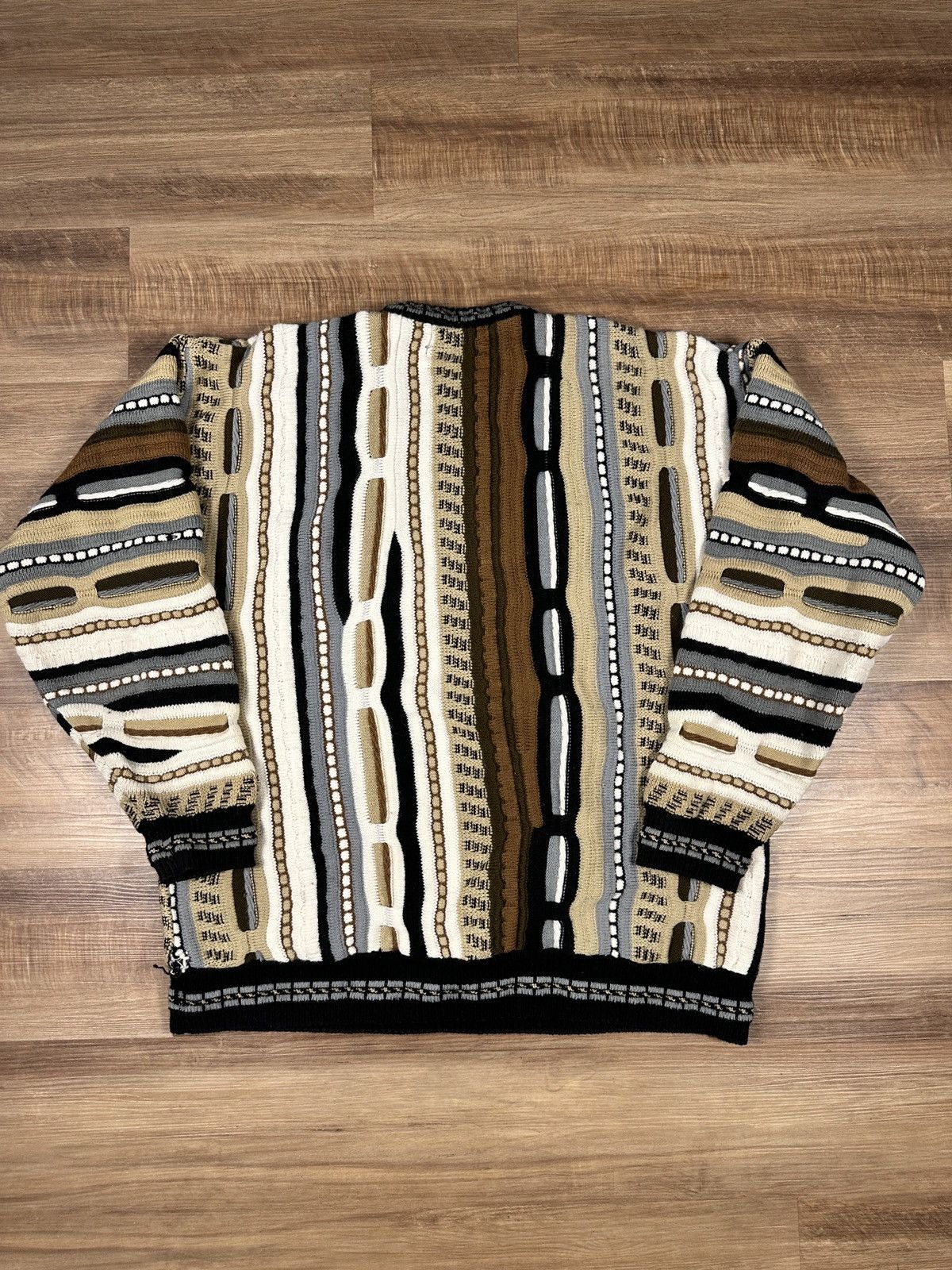Coogi × Vintage Alan Stewart Size XXL Tall Coogi Style 90s Sweatshirt Brown Size US XXL / EU 58 / 5 - 7 Thumbnail