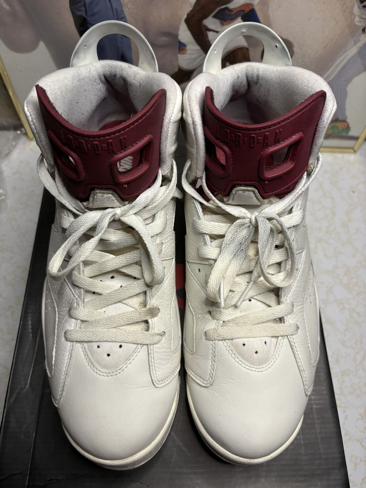 Jordan Brand Jordan Retro 6 ‘maroon’ Size US 12 / EU 45 - 2 Thumbnail