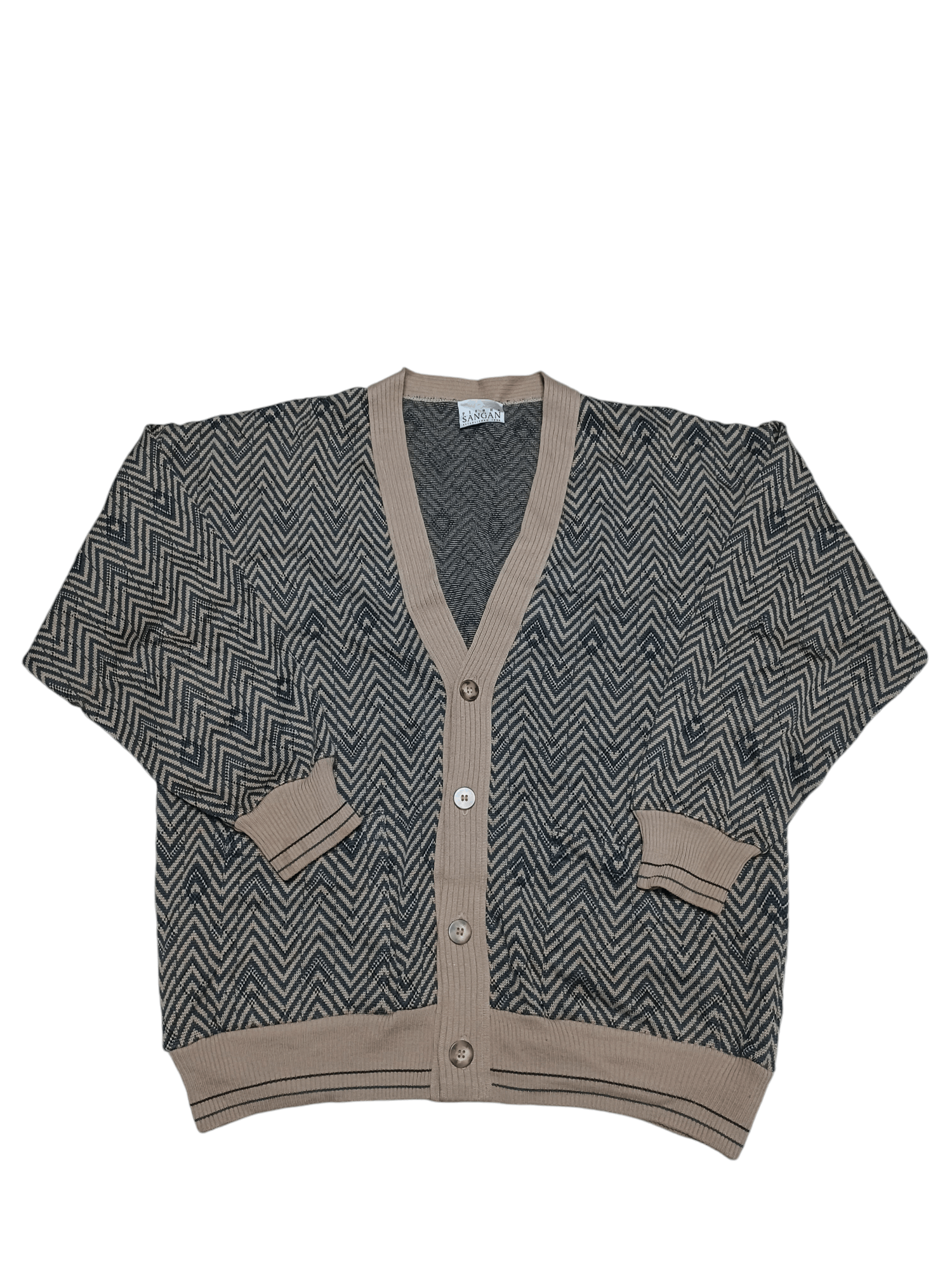 Other VINTAGE CARDIGAN PURE NEW WOOL 90S MADE IN UK OLDMONEY Size US XL / EU 56 / 4 - 1 Thumbnail