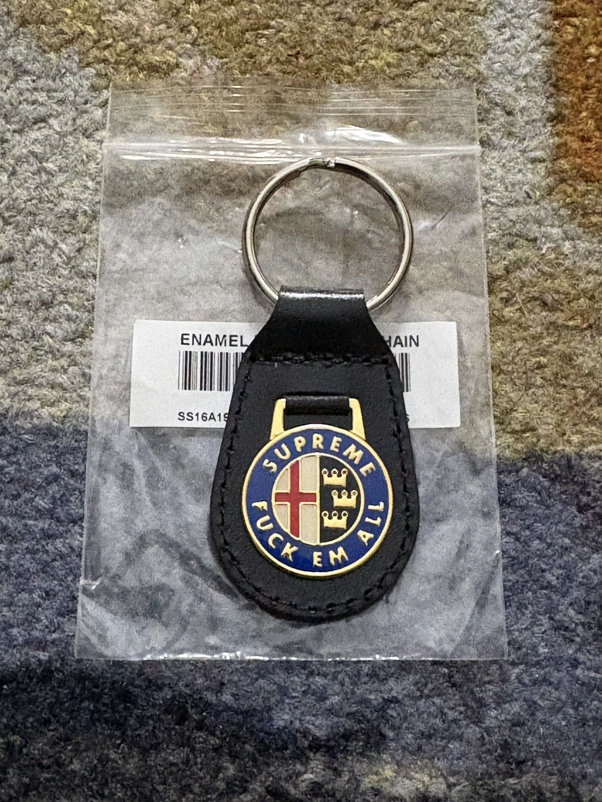 Supreme Fuck Em All Keychain