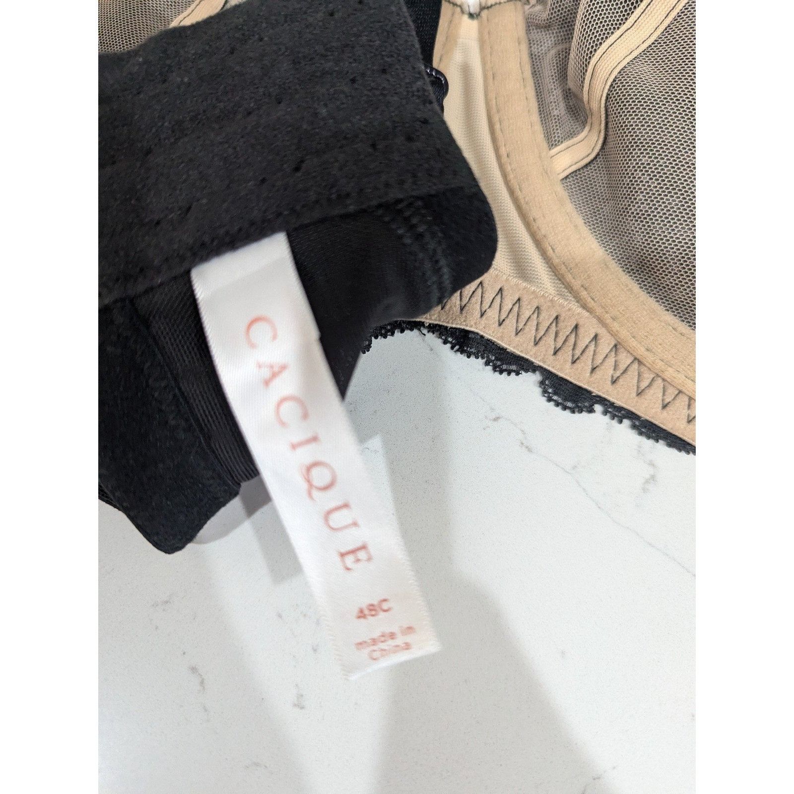 Other Cacique Modern Lace Covered Unlined Full Coverage Black Unde Size ONE SIZE - 7 Thumbnail