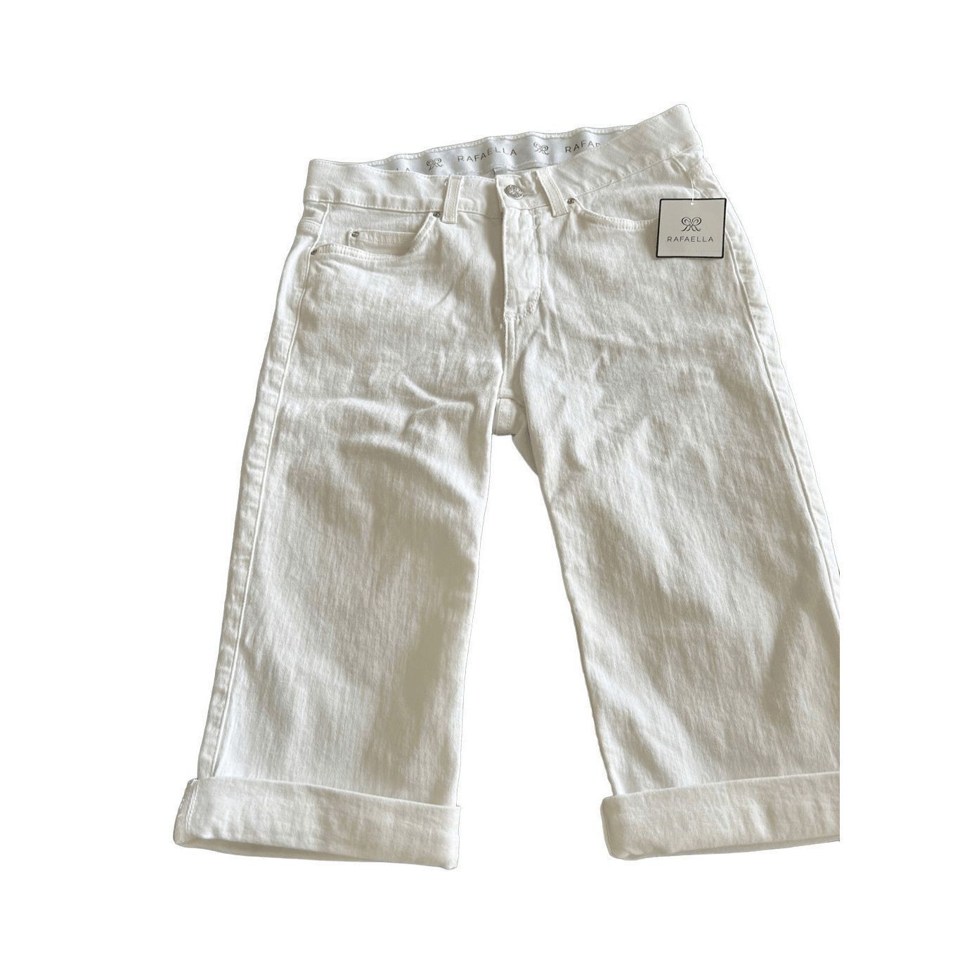 Other RAFAELLA WHITE DENIM CUFFED BERMUDA SHORT Size 6 Size 27" / US 4 / IT 40 - 2 Thumbnail