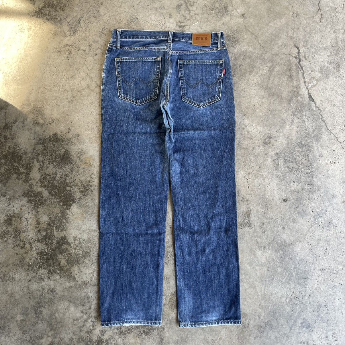 Edwin 🔥Vintage Edwin 404 Stoned Washed Ripped Distress Denim Jeans Size US 32 / EU 48 - 4 Thumbnail