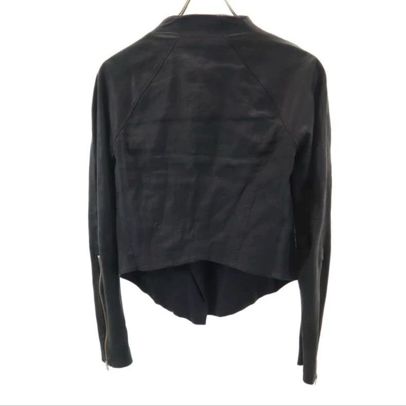 Helmut Lang HELMUT LANG sizeP Women's short leather jacket Size M / US 6-8 / IT 42-44 - 2 Thumbnail