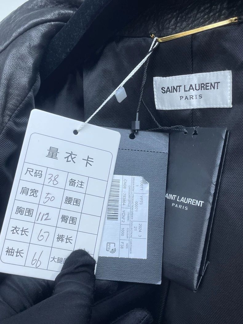 Saint Laurent Paris Saint Laurent Paris Black lambskin leather jacket 2505-Next Size XS / US 0-2 / IT 36-38 - 6 Thumbnail