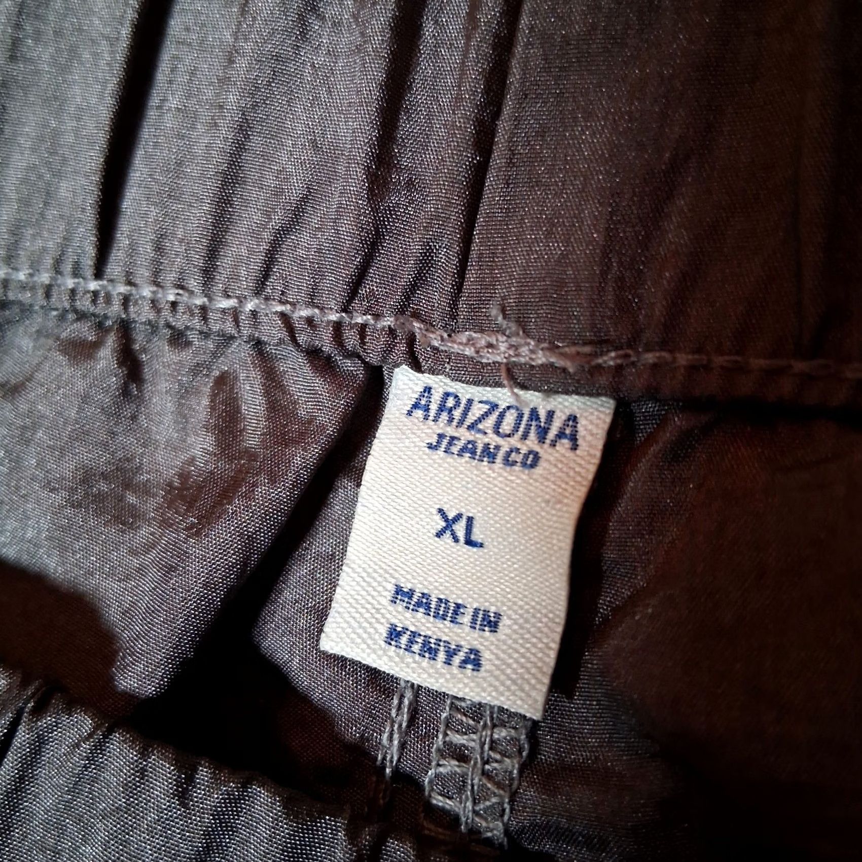 Vintage VINTAGE Arizona Jeans Parachute Pants Women XL Dark Gray Nylon Baggy Wide Leg NEW Size 40" / US 18 - 7 Thumbnail