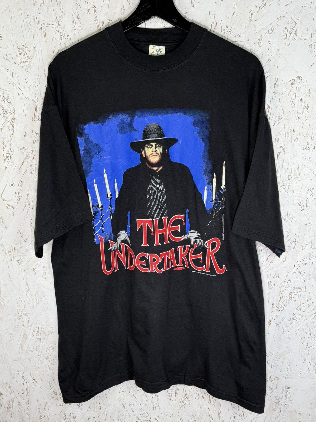 Vintage 90s The Undertaker 1992 WWE WWF Wrestling T-Shirt Black XL Size US XL / EU 56 / 4 - 1 Thumbnail
