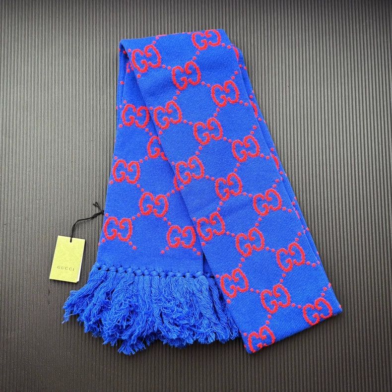 Gucci Gucci 22FW autumn and winter show wool scarf Size ONE SIZE - 1 Thumbnail
