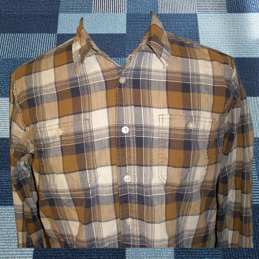 Wrangler Wrangler Shirt Button-Up Long Sleeve Plaid Multicolor Cotton Blend Casual Workwear Shirt Mens L Regular Size US L / EU 52-54 / 3 - 1 Thumbnail