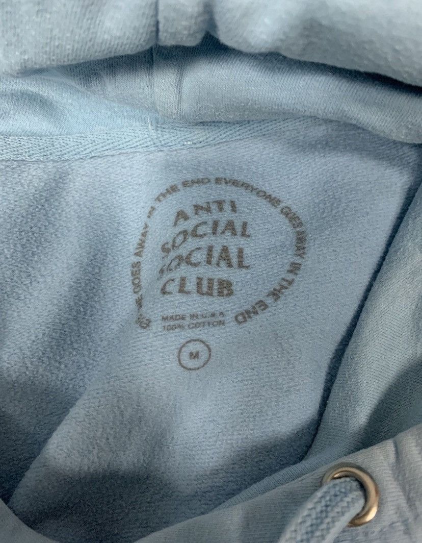 Anti Social Social Club Anti Social Social Club 3D Logo Hoodie Baby Blue Size M Size US M / EU 48-50 / 2 - 19 Thumbnail