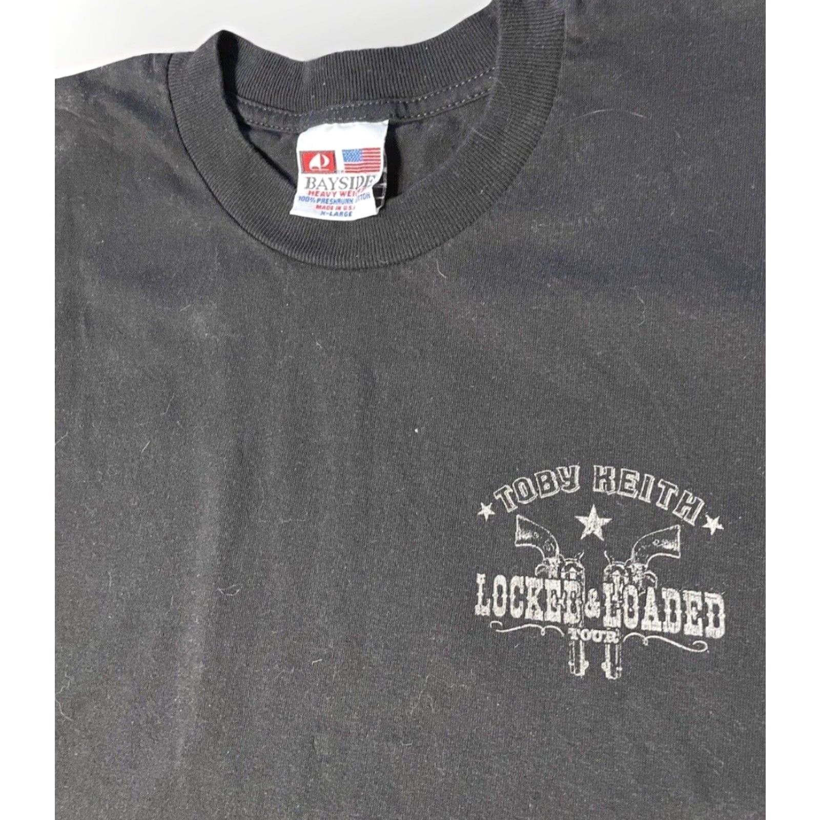 Vintage Toby Keith Tour Shirt Band Country Music Locked and Loaded USA Mens XL Crew 2011 Size US XL / EU 56 / 4 - 5 Thumbnail