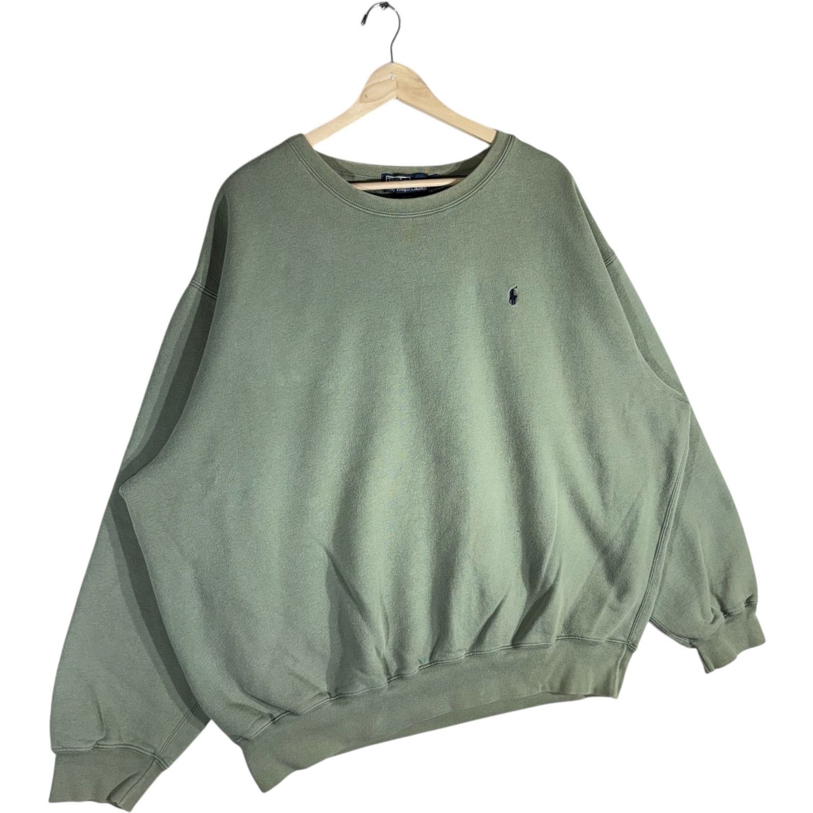 Polo Ralph Lauren Vintage Polo Ralph Lauren Embroidered Logo Crewneck 90s XL Size US XL / EU 56 / 4 - 4 Thumbnail