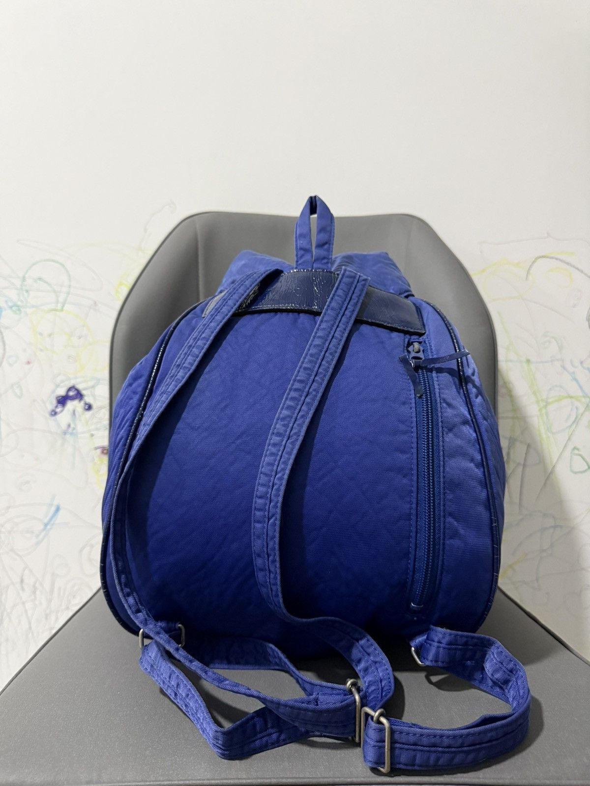 Issey Miyake × Japanese Brand × Vintage RARE Vintage Issey Miyake Japanese Brand Blue Large Backpack Size ONE SIZE - 3 Thumbnail