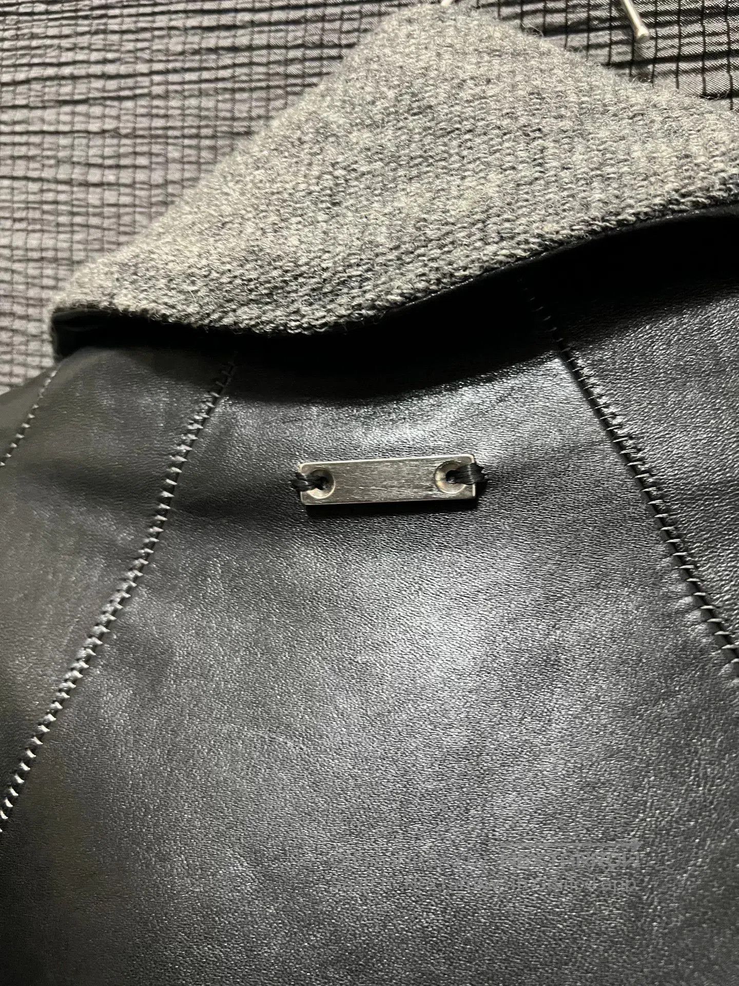 S/STERE Dark Pioneer High Collar Leather Jacket. Size US M / EU 48-50 / 2 - 5 Thumbnail