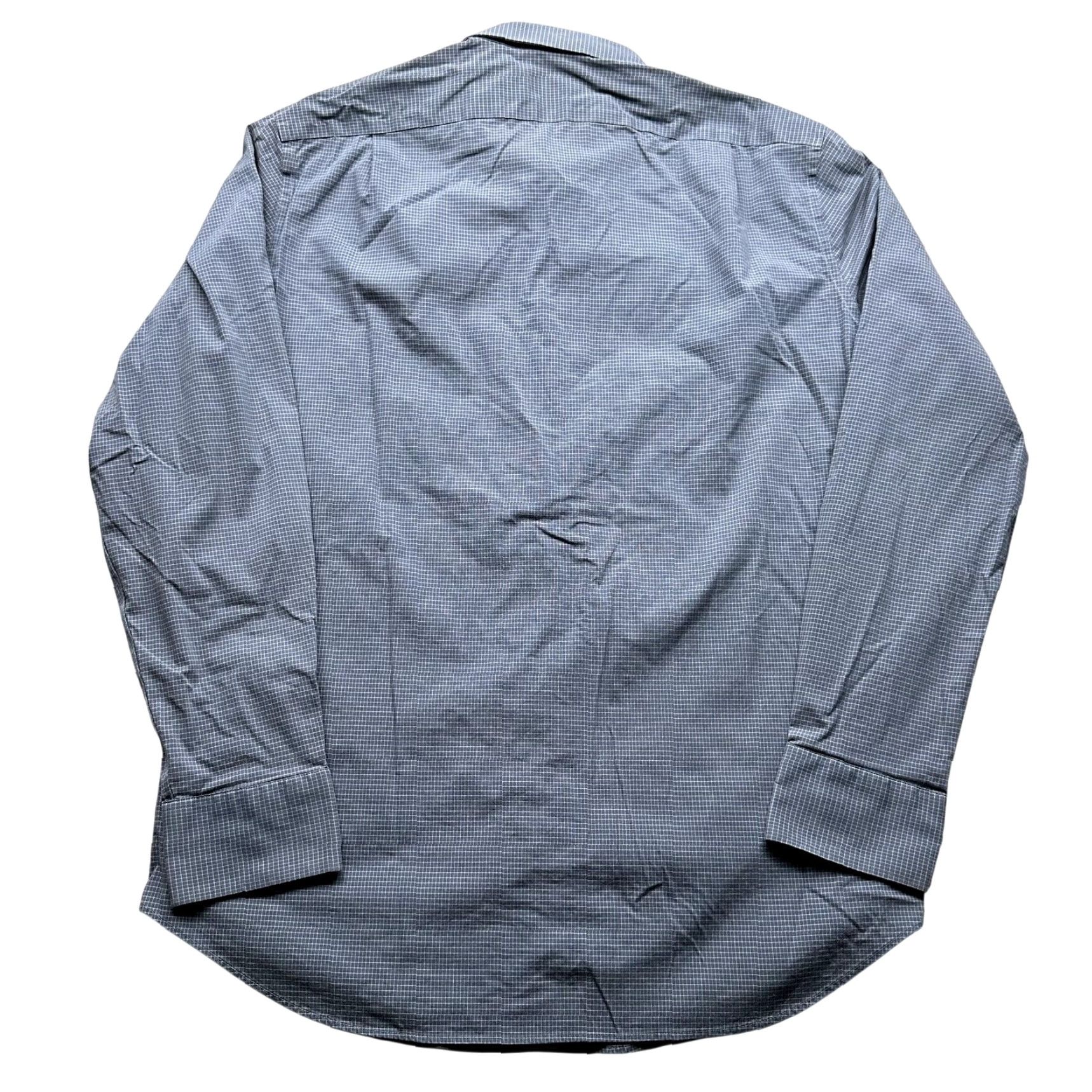 J.Crew J.CREW Thompson Wrinkle Free Grid Long Sleeve Button Up Shirt Mens Large 16-16.5 Blue Gray Size US L / EU 52-54 / 3 - 2 Thumbnail