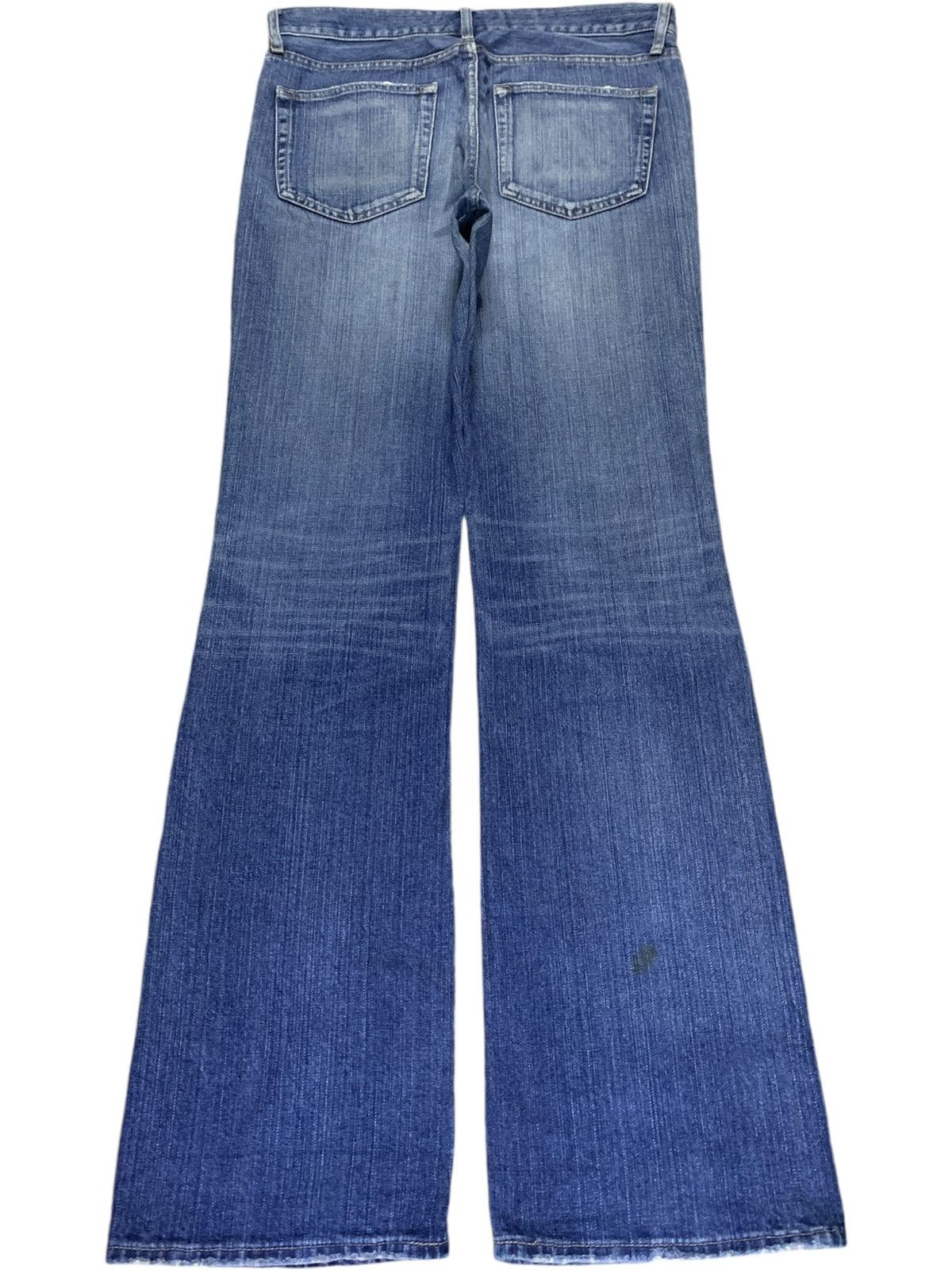 Uniqlo Vintage Uniqlo "Broken Denim" Faded Distressed Flare Jeans Size US 34 / EU 50 - 2 Thumbnail