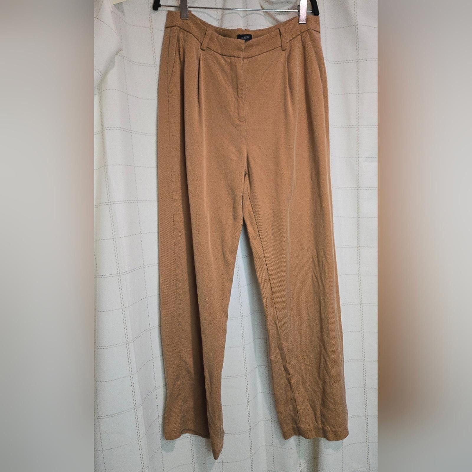 J.Crew J Crew Wide-leg pleated twill trouser pant Size 28" / US 6 / IT 42 - 2 Thumbnail