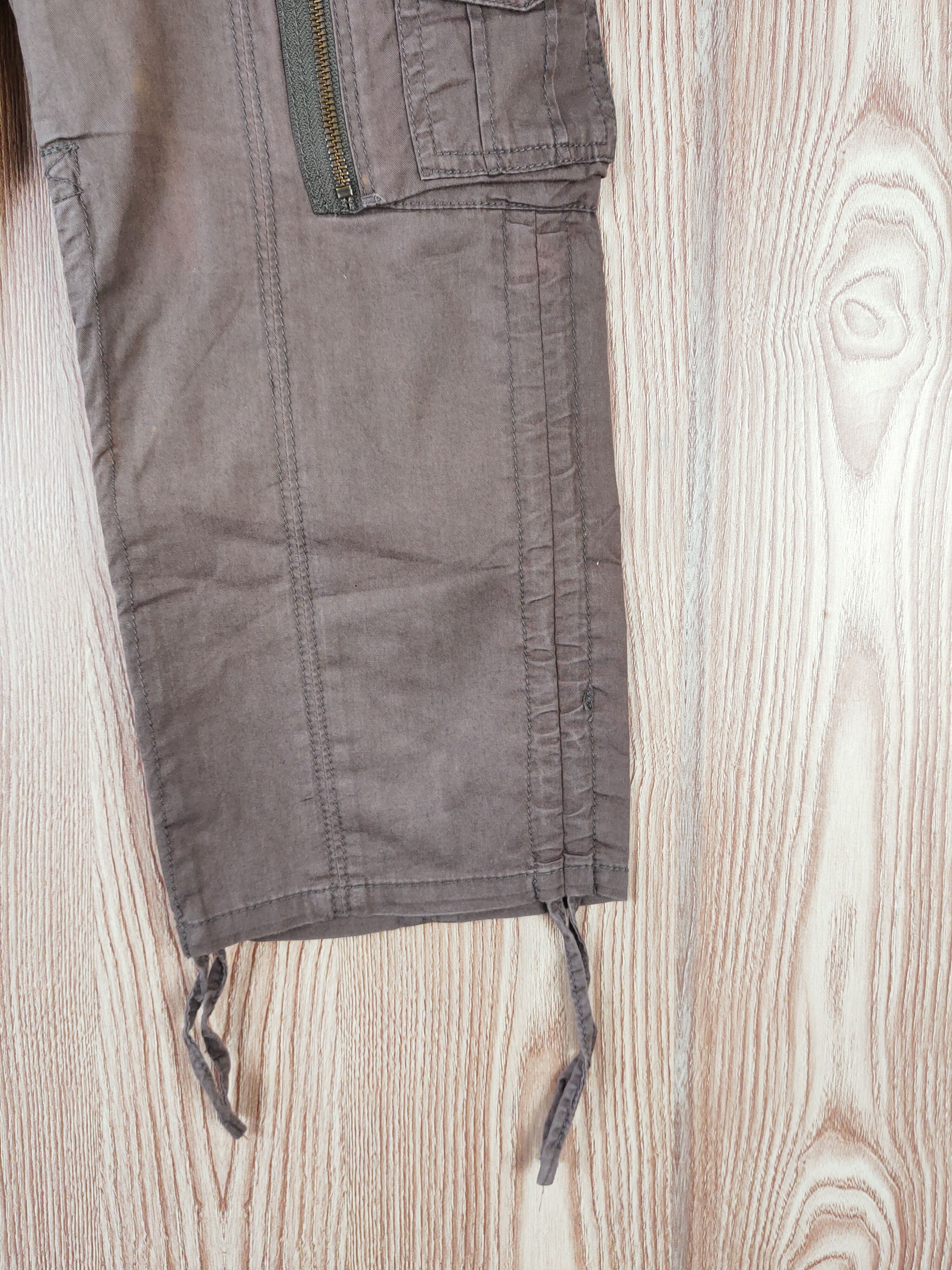 Japanese Brand Japan Brown Multipocket Cargo Short cropped Pants #W447 Size US 29 - 6 Thumbnail