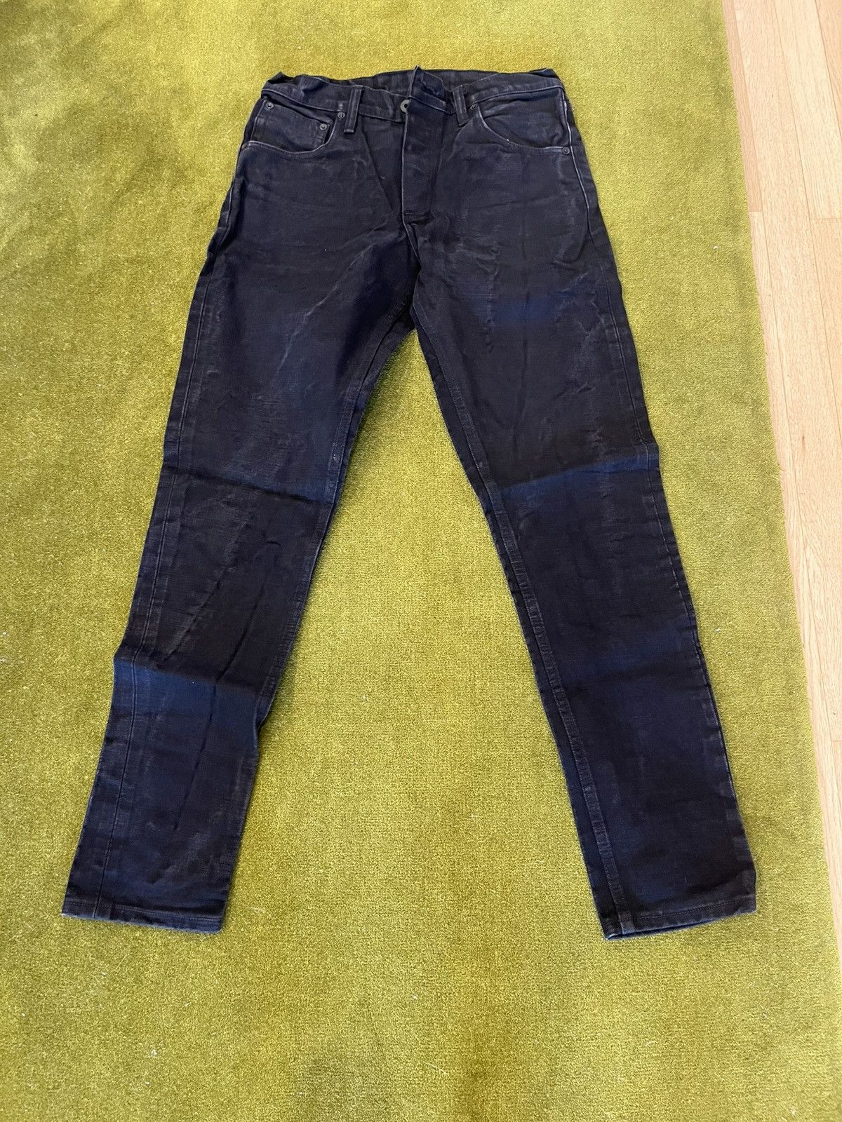 Left Field Nyc Left Field NYC - Atlas Fit - Black Maria Selvedge Denim Size US 31 - 1 Thumbnail