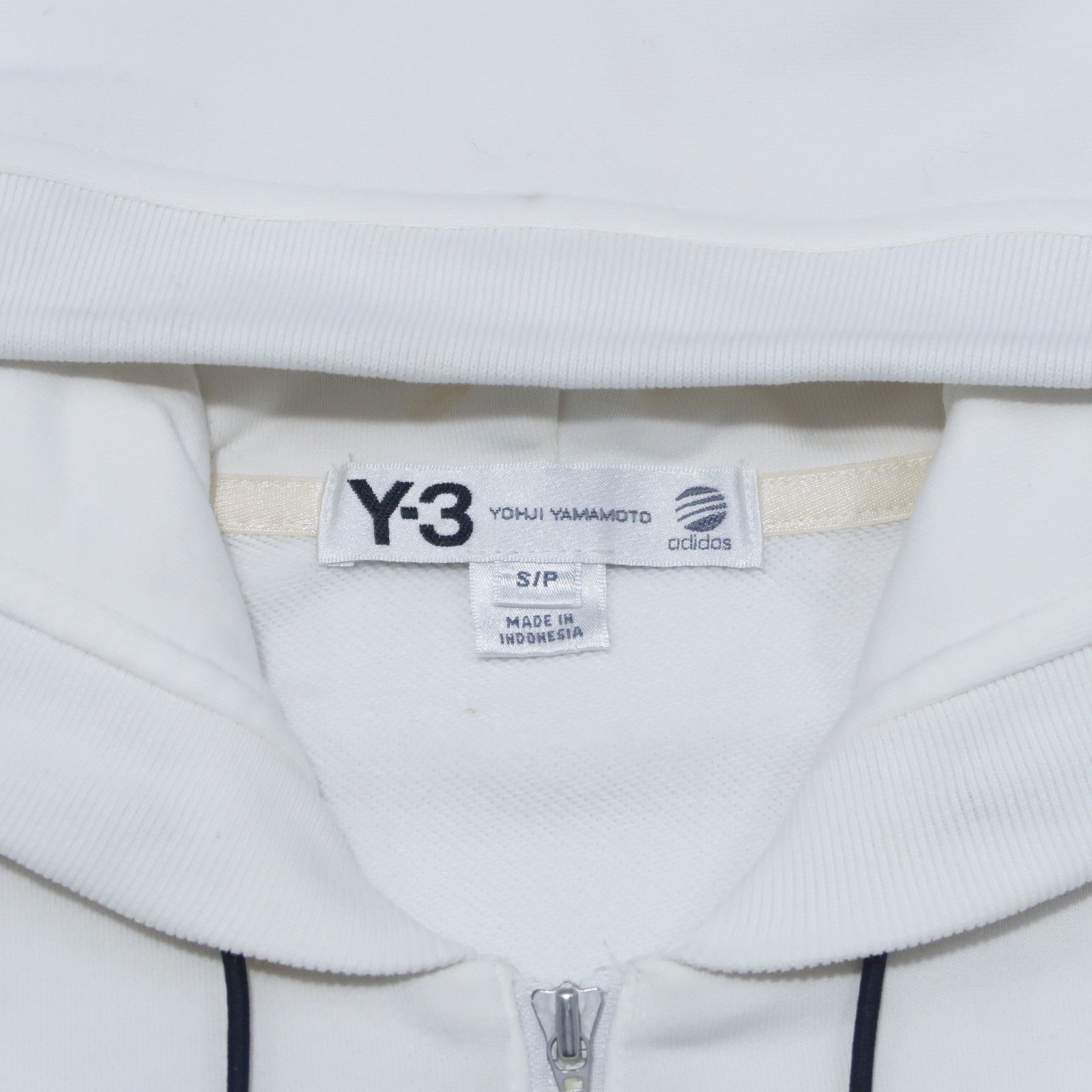Adidas × Y-3 S/S 2008 Y-3 Yohji Yamamoto Big Logo Back Zip Hoodie Size US S / EU 44-46 / 1 - 6 Thumbnail