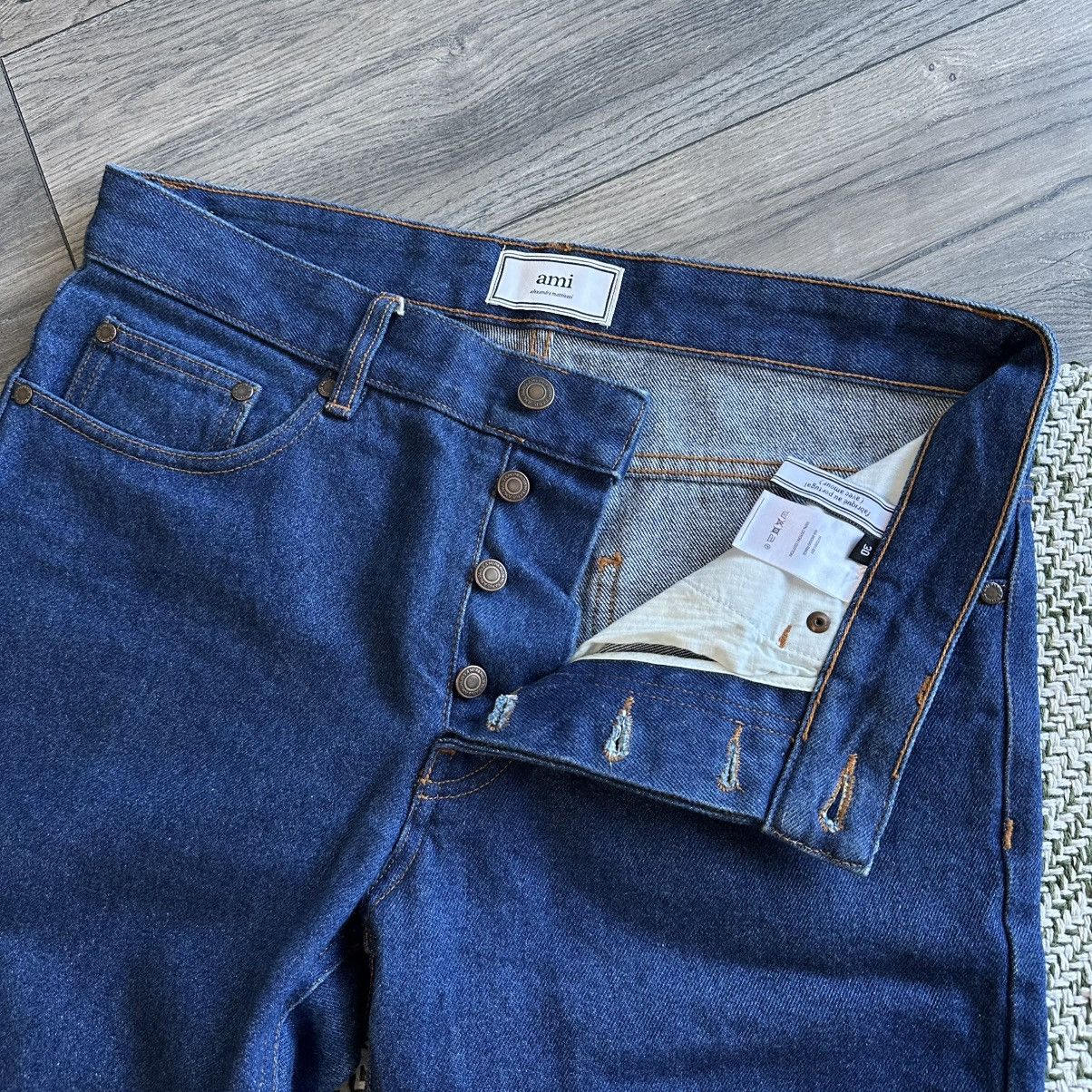 AMI AMI PARIS Alexandre Mattiussi 408 Indigo Rince Jeans Size US 30 / EU 46 - 4 Thumbnail