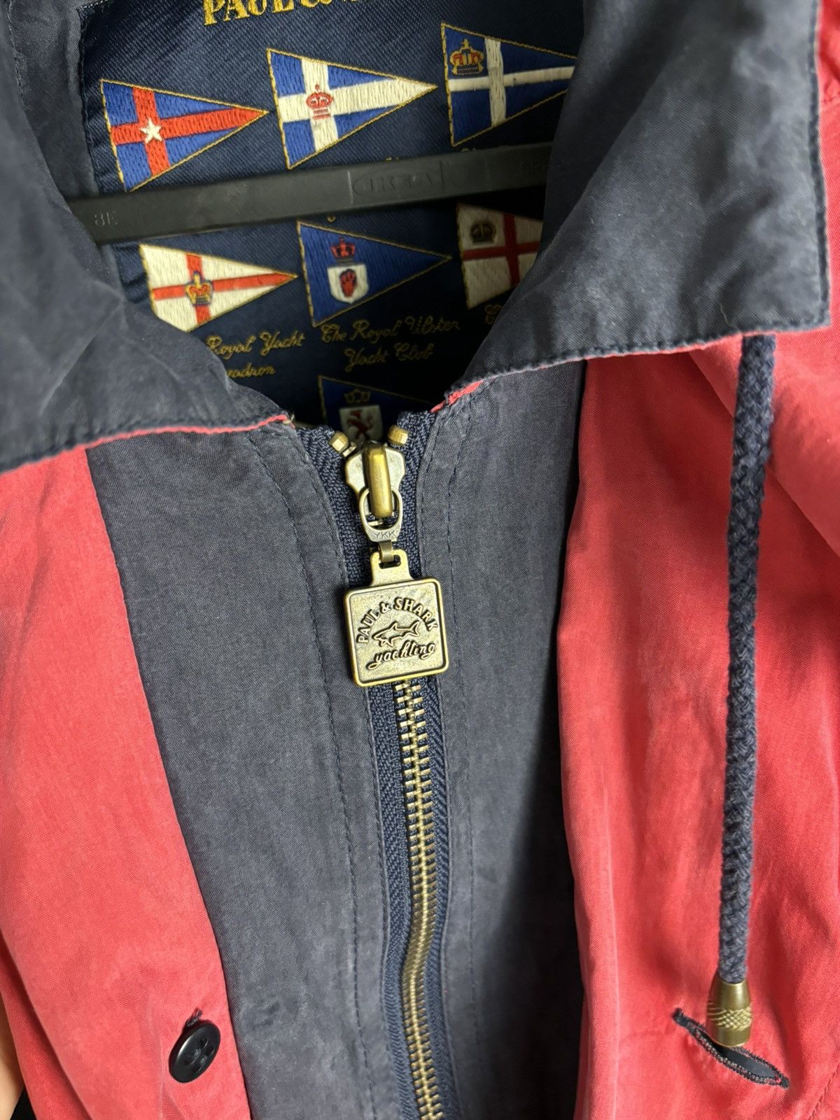 Japanese Brand × Paul & Shark × Vintage Vintage 80s Paul Shark Silk Windstopper Navy Coat Size US M / EU 48-50 / 2 - 5 Thumbnail