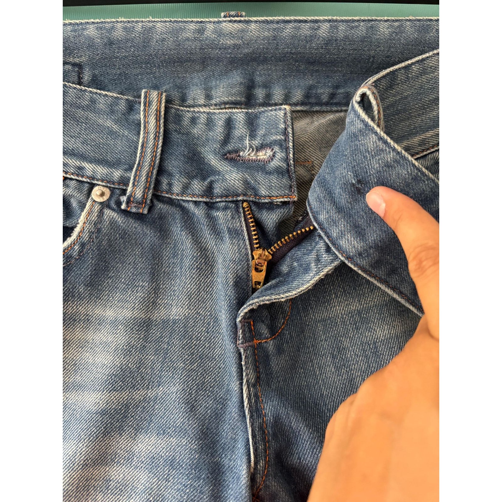Diesel Diesel Industry Jeans W27 Italy Y2K Medium Wash Zip Straight Size US 27 - 10 Thumbnail